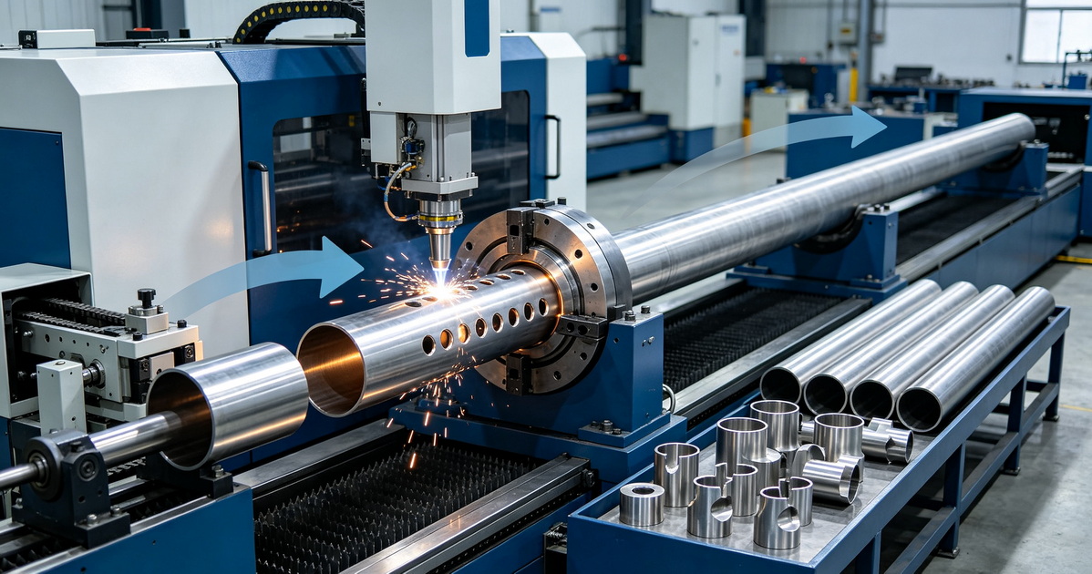 Fiber Laser Tube Cutting Workflow Fiber Laser Tube Cutting Workflow