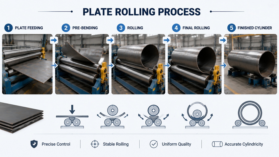 Plate Rolling Process Diagram Plate Rolling Process Diagram