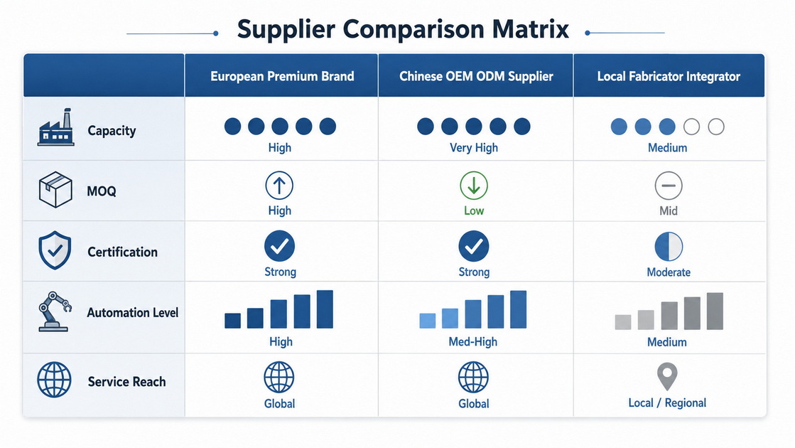 Press Brake Supplier Evaluation Matrix Press Brake Supplier Evaluation Matrix