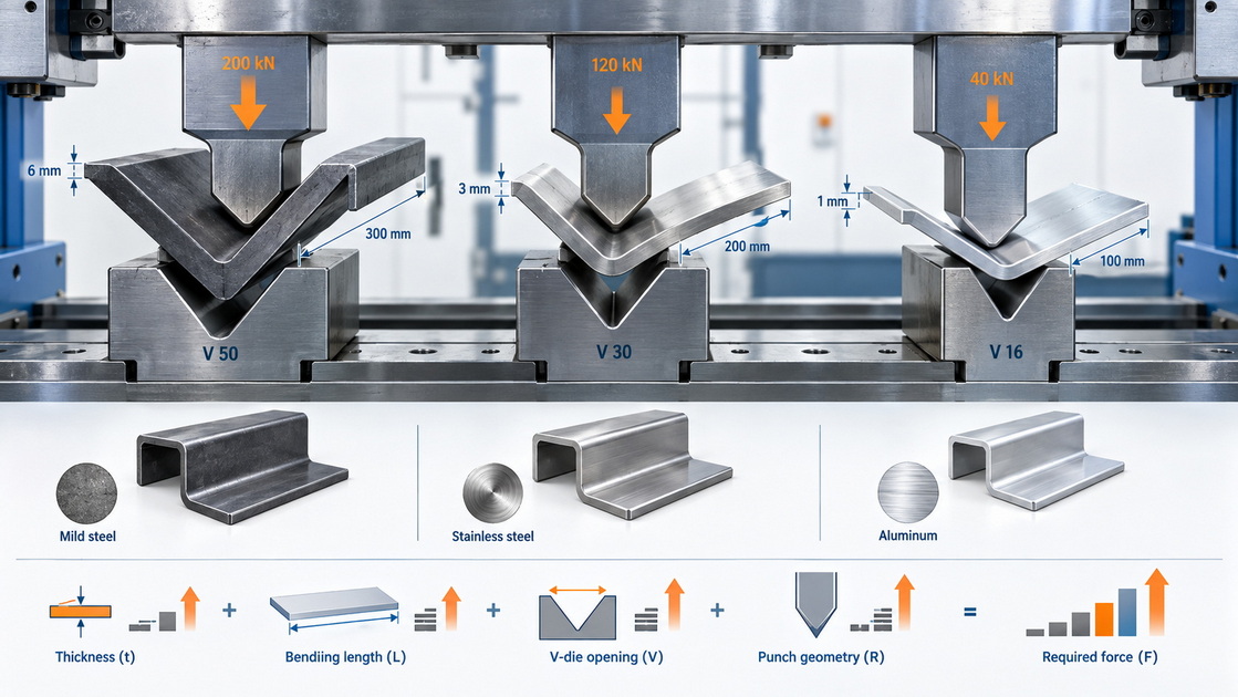 Press Brake Force And Material Factors Press Brake Force And Material Factors