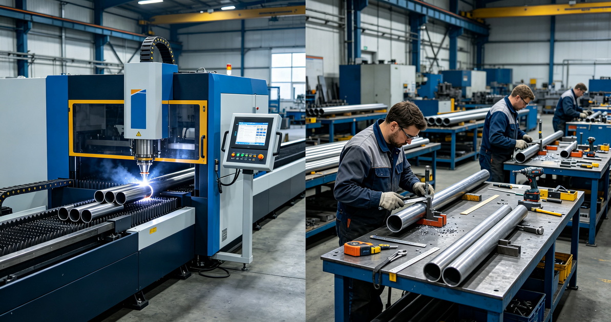 Pipe Laser Cutting And Manual Processing Pipe Laser Cutting And Manual Processing