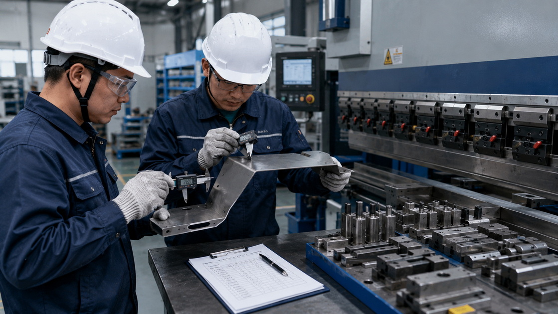 Press Brake First Part Inspection Press Brake First Part Inspection