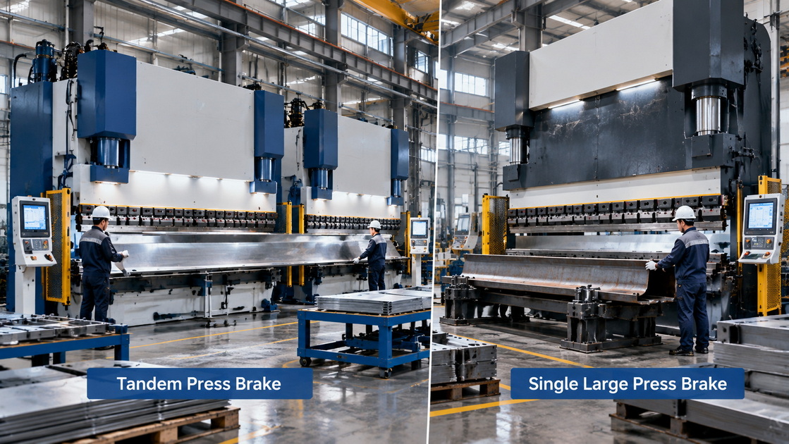 Tandem Press Brake And Single Large Press Brake Comparison Tandem Press Brake And Single Large Press Brake Comparison