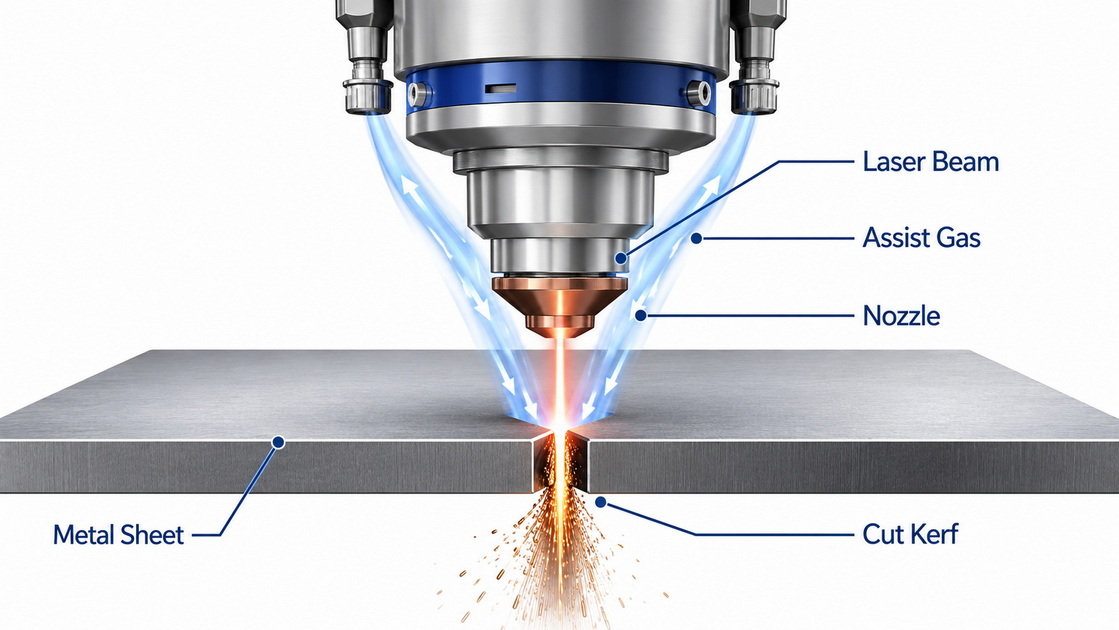 Fiber Laser Cutting Process Diagram Fiber Laser Cutting Process Diagram