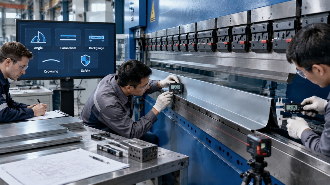 CNC Press Brake Factory Acceptance Test CNC Press Brake Factory Acceptance Test