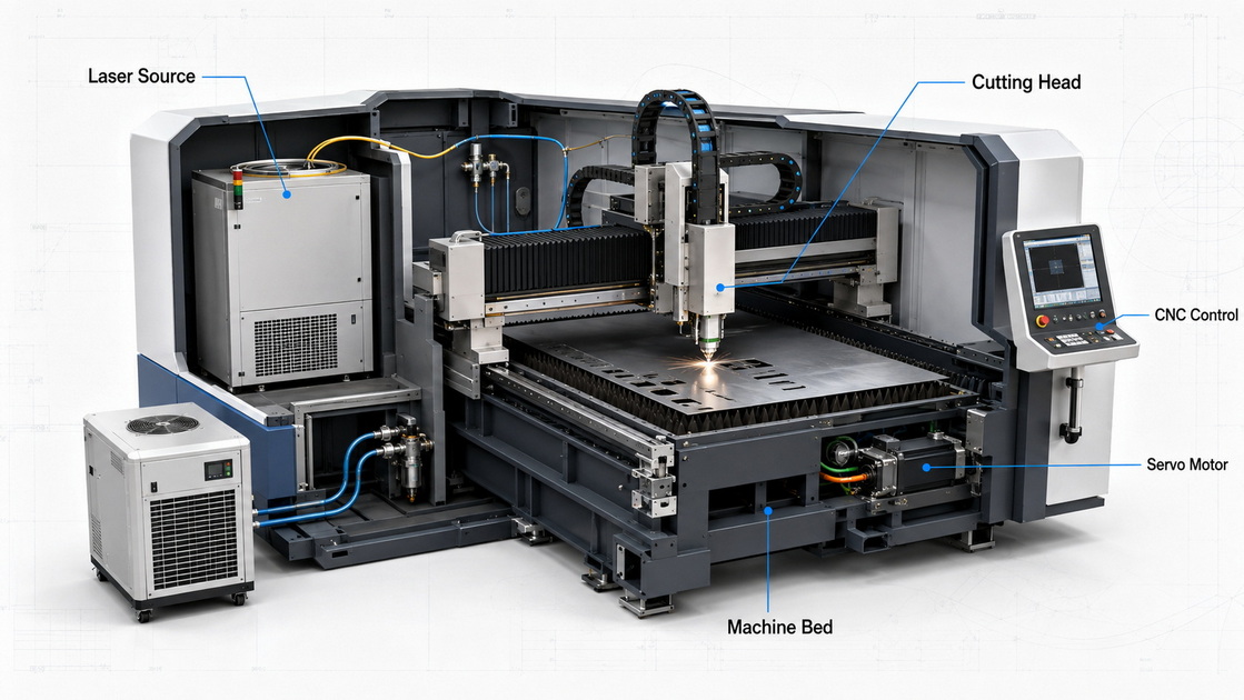 Fiber Laser Cutting Machine Core Components Fiber Laser Cutting Machine Core Components