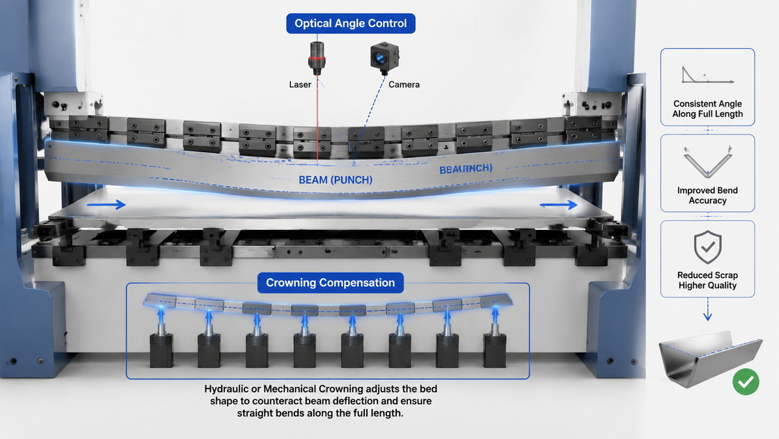 Press Brake Crowning And Angle Control Press Brake Crowning And Angle Control