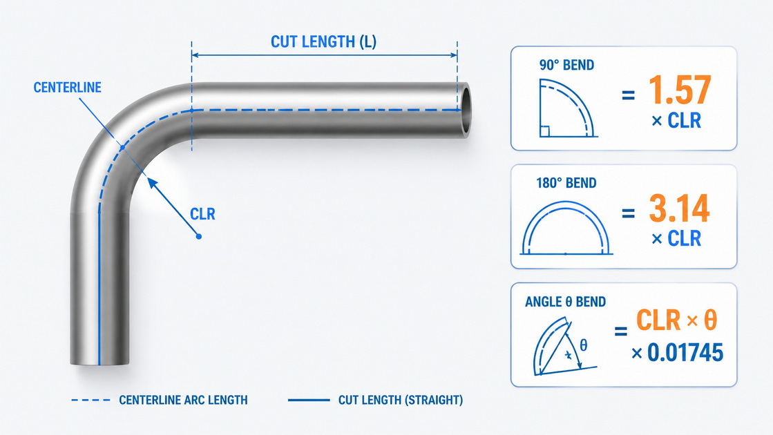 Arc Length And Cut Length Tube Bending Arc Length And Cut Length Tube Bending