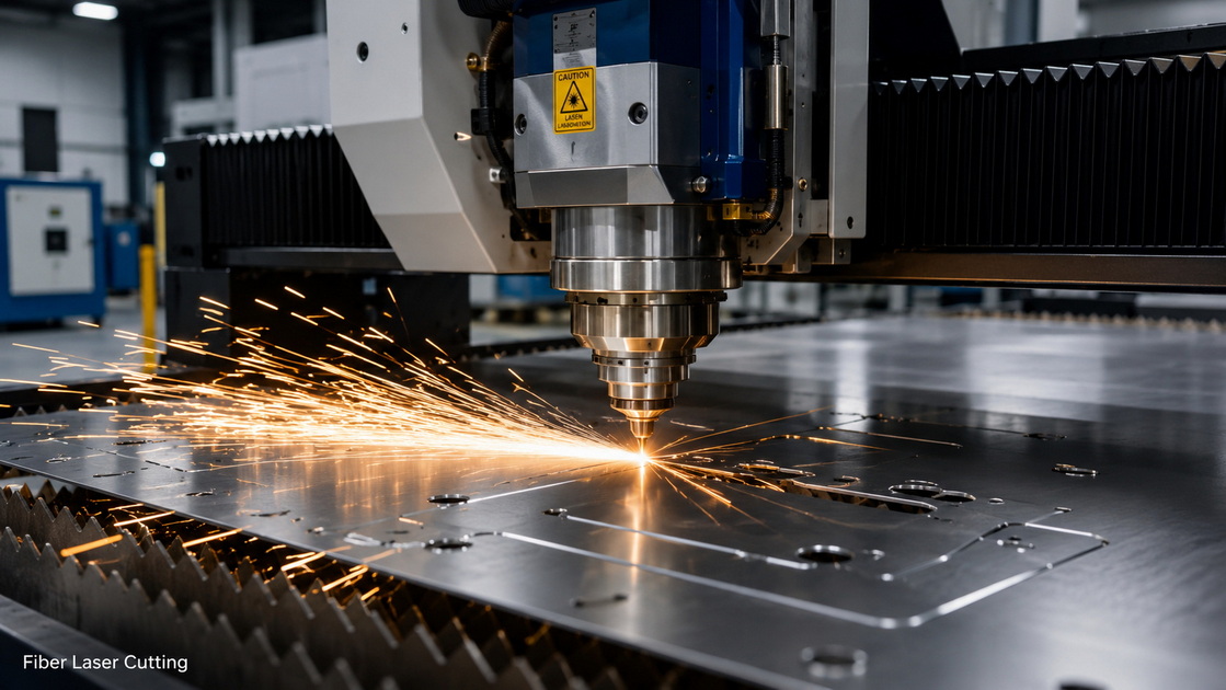 Fiber Laser Cutting In Action Fiber Laser Cutting In Action