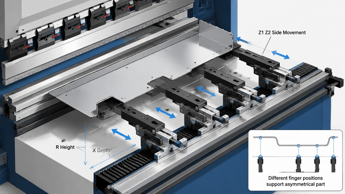 Six Axis Backgauge Flexibility Six Axis Backgauge Flexibility