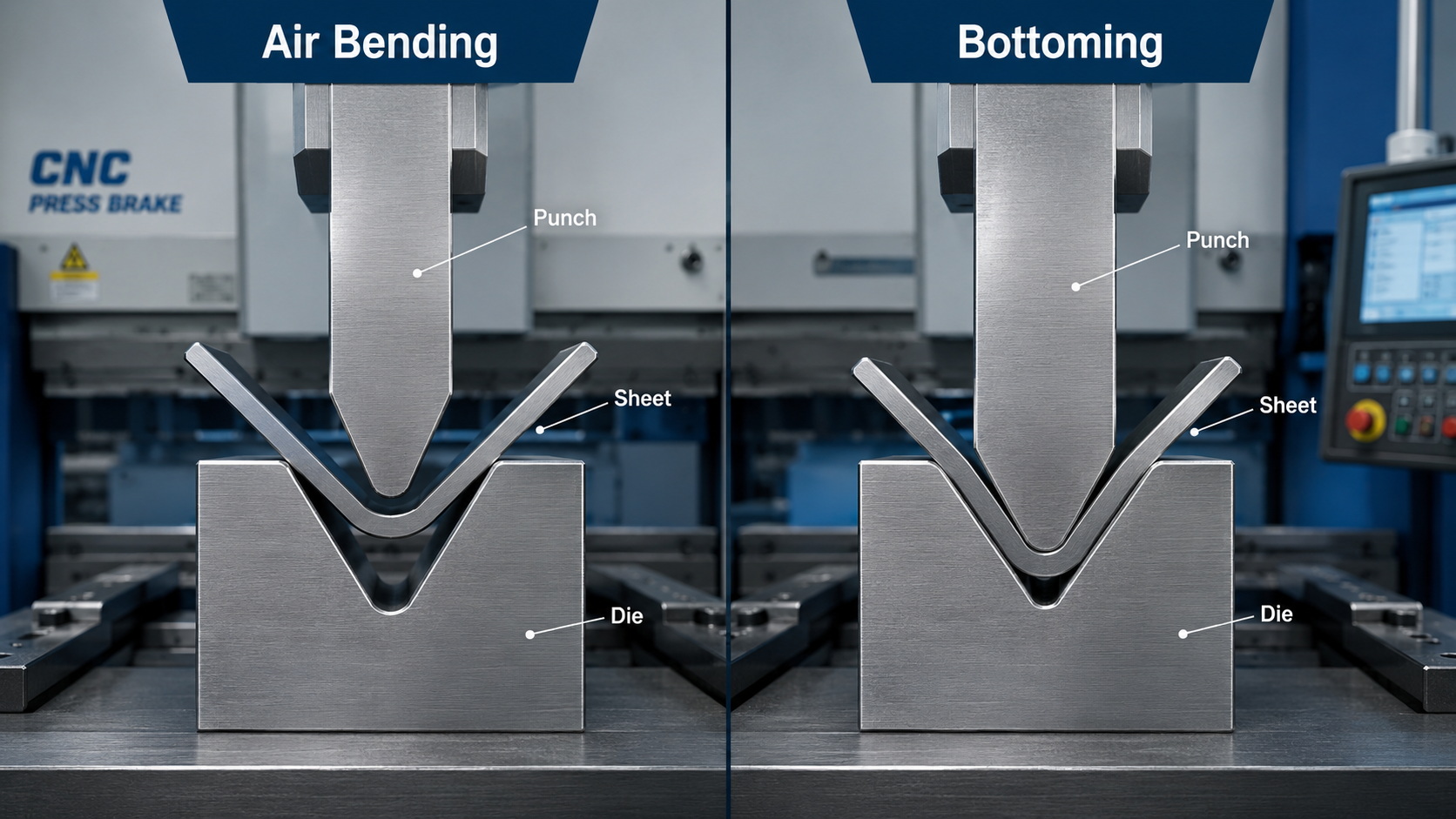 Air Bending Vs Bottoming Comparison Air Bending Vs Bottoming Comparison