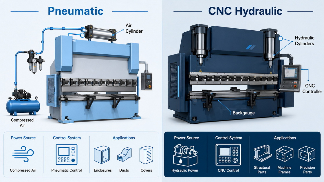 Pneumatic And CNC Hydraulic Press Brakes Overview Pneumatic And CNC Hydraulic Press Brakes Overview