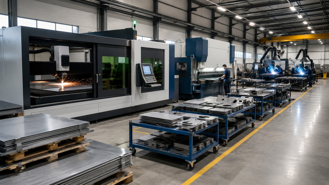 Laser Cutting Workflow In Fabrication Plant Laser Cutting Workflow In Fabrication Plant