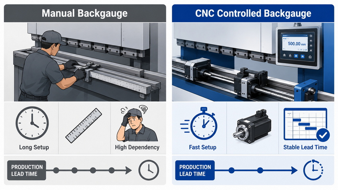 Backgauge Lead Time Comparison Backgauge Lead Time Comparison