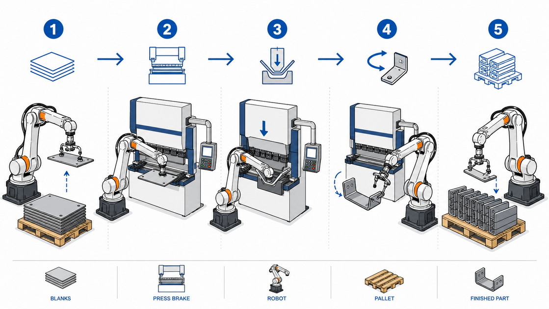 Robotic Bending Cell Workflow Robotic Bending Cell Workflow