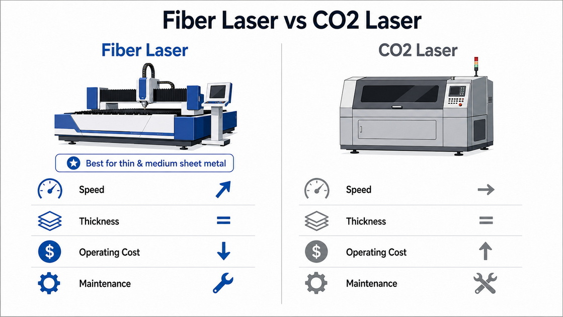 Fiber Laser Vs CO2 Laser Comparison Fiber Laser Vs CO2 Laser Comparison