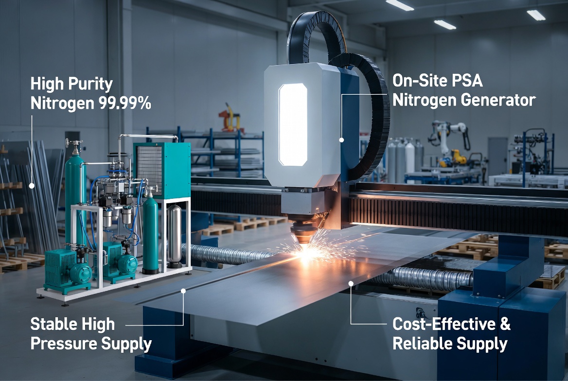 Nitrogen Generator With Fiber Laser Line Nitrogen Generator With Fiber Laser Line