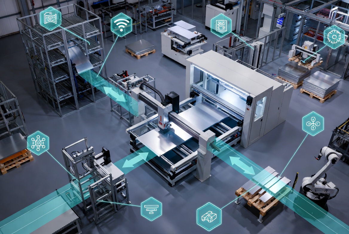 Automated Fiber Laser Aluminum Fabrication Cell