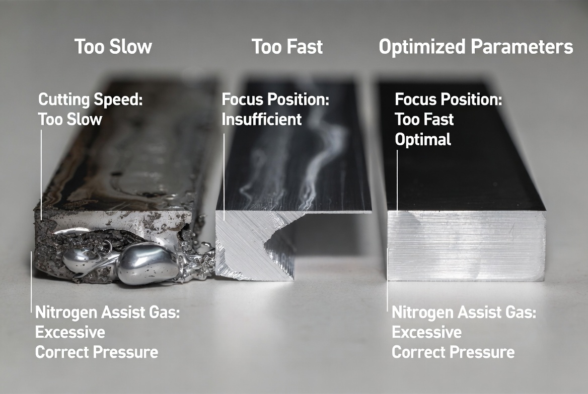 Aluminum Laser Cutting Edge Quality Comparison