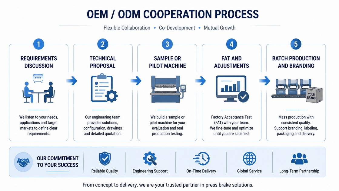 OEM ODM Press Brake Partnership Workflow