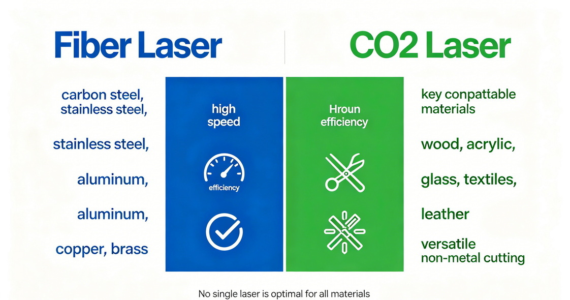 Fiber Laser Vs CO2 Laser Materials Comparison