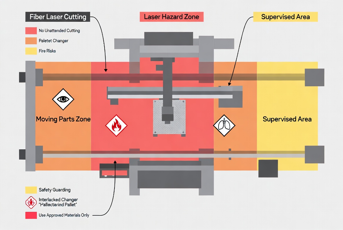 Fiber Laser Safety Hazard Map