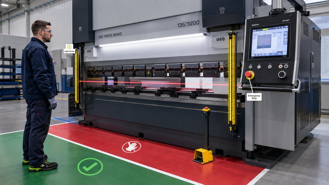 Press Brake Safety Zone And PPE