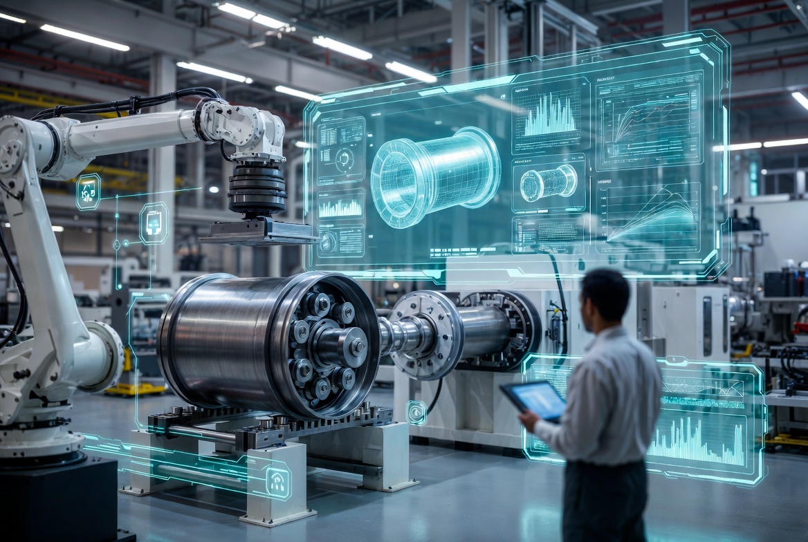 CNC Plate Rolling Digital Twin Factory Cell