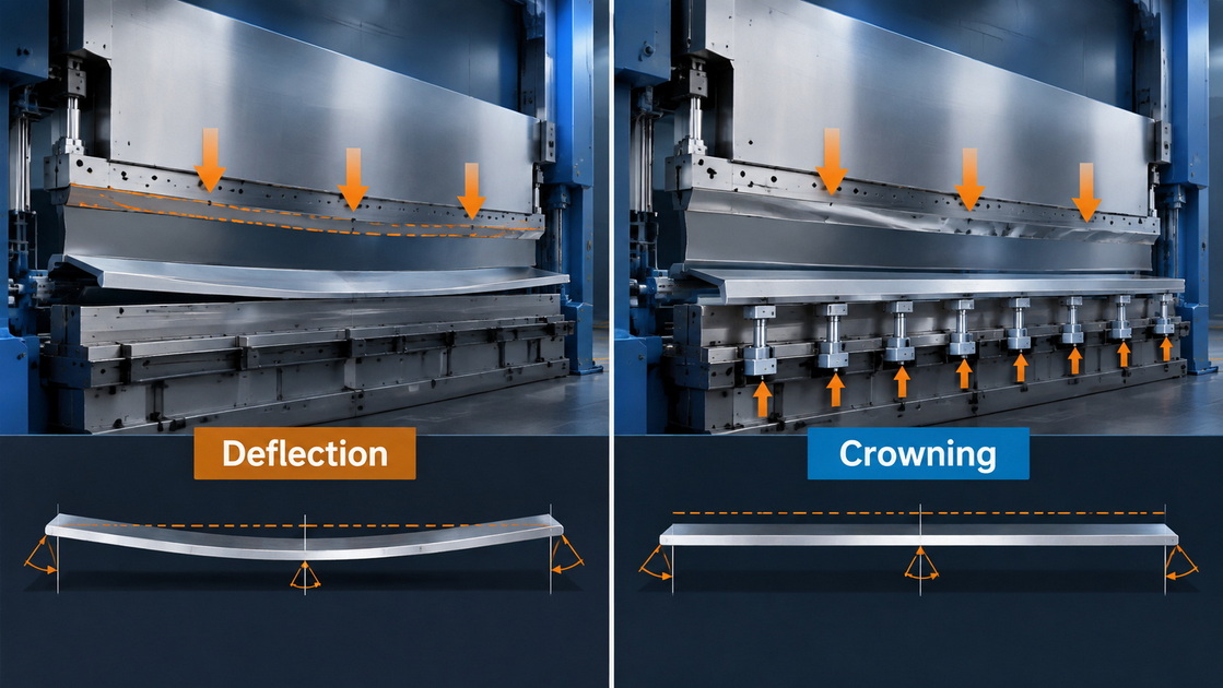 CNC Press Brake Crowning Compensation