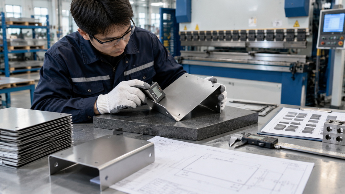 Press Brake First Off Sample Inspection Press Brake First Off Sample Inspection