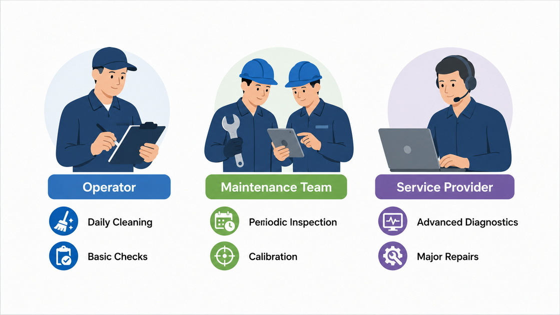 Press Brake Maintenance Responsibility Map