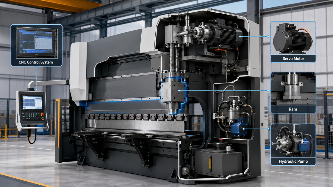 Hybrid Servo Press Brake System