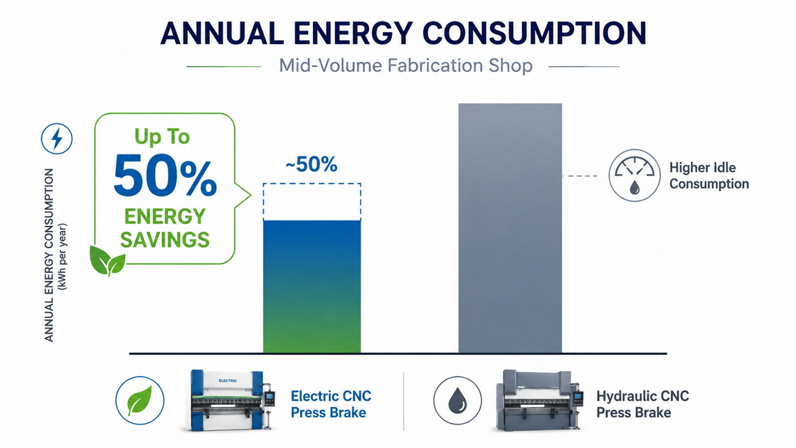 CNC Press Brake Energy Efficiency Chart
