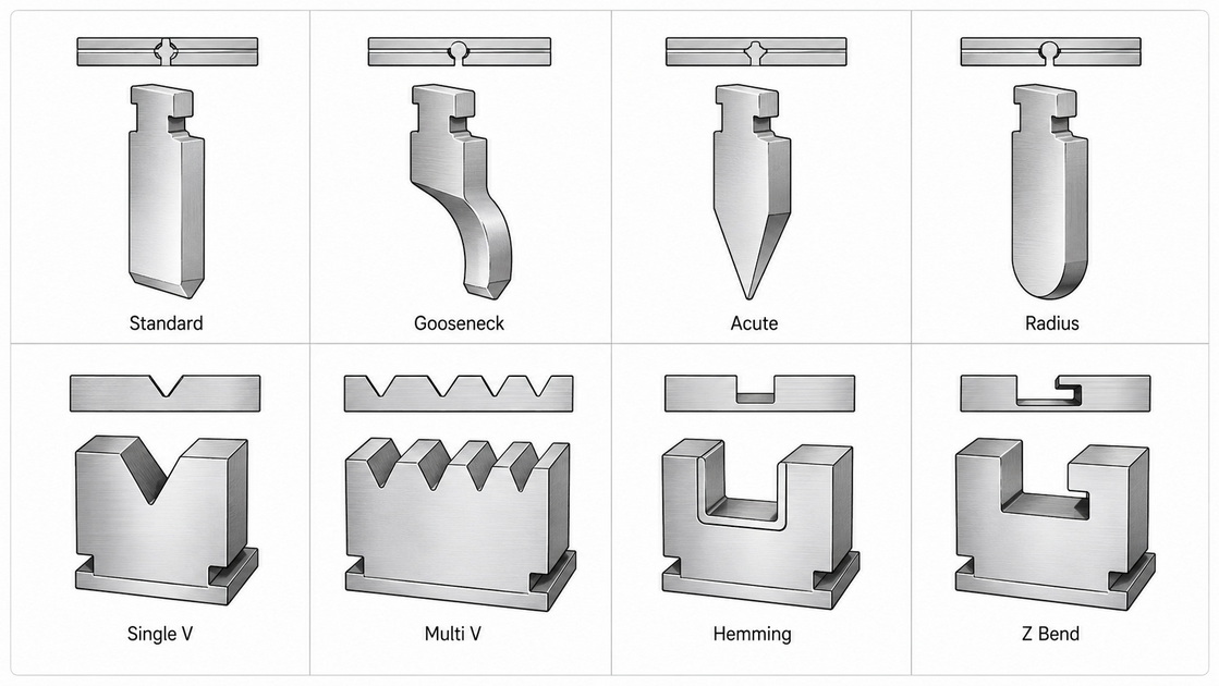 Press Brake Punch And Die Types