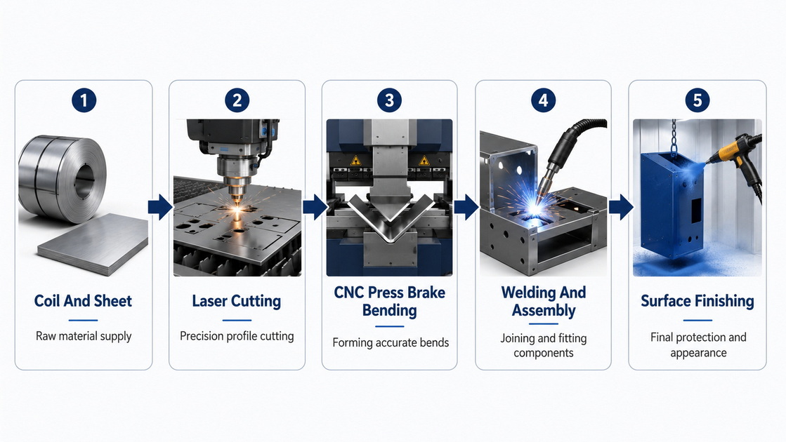 Sheet Metal Forming Process Flow