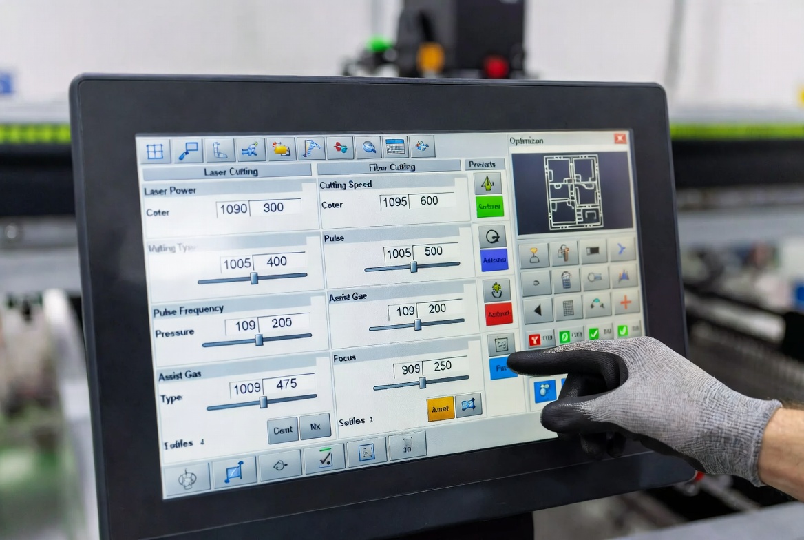 Fiber Laser Cutting Parameters Dashboard