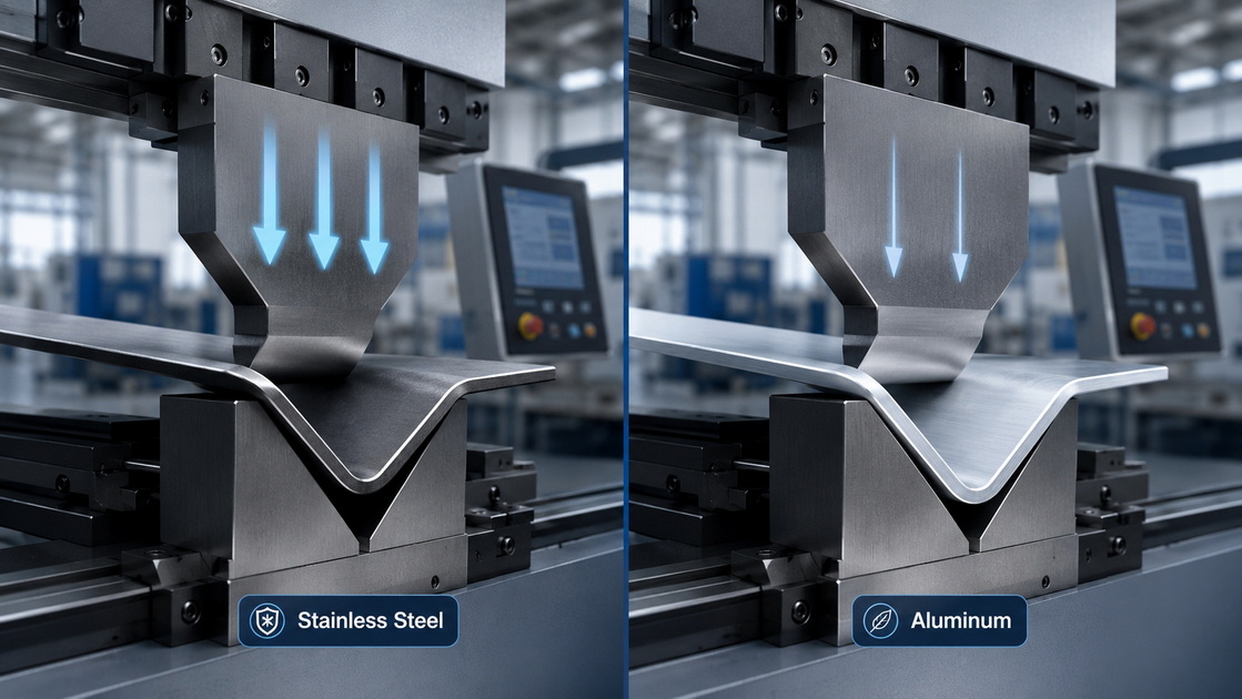 Stainless And Aluminum Bending Comparison Stainless And Aluminum Bending Comparison