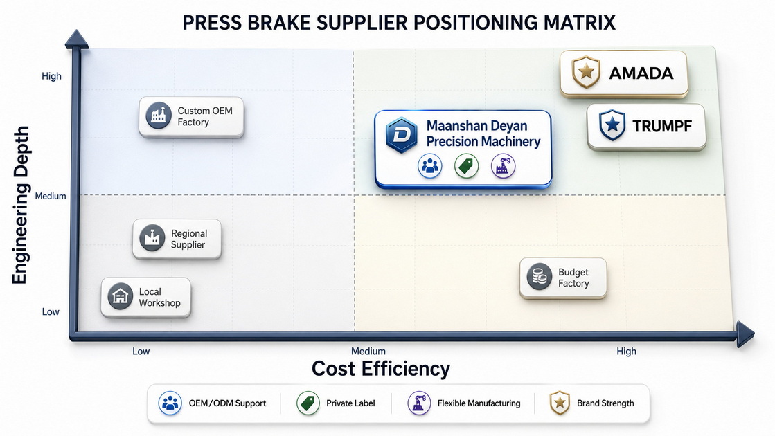 Top Press Brake Suppliers Matrix