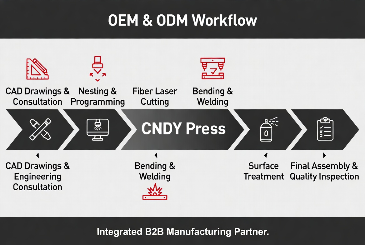 OEM ODM Fiber Laser Production Workflow