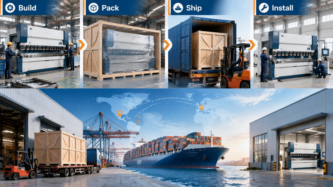 China Bending Press Export Logistics